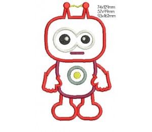 Stickmuster - Roboter Timo